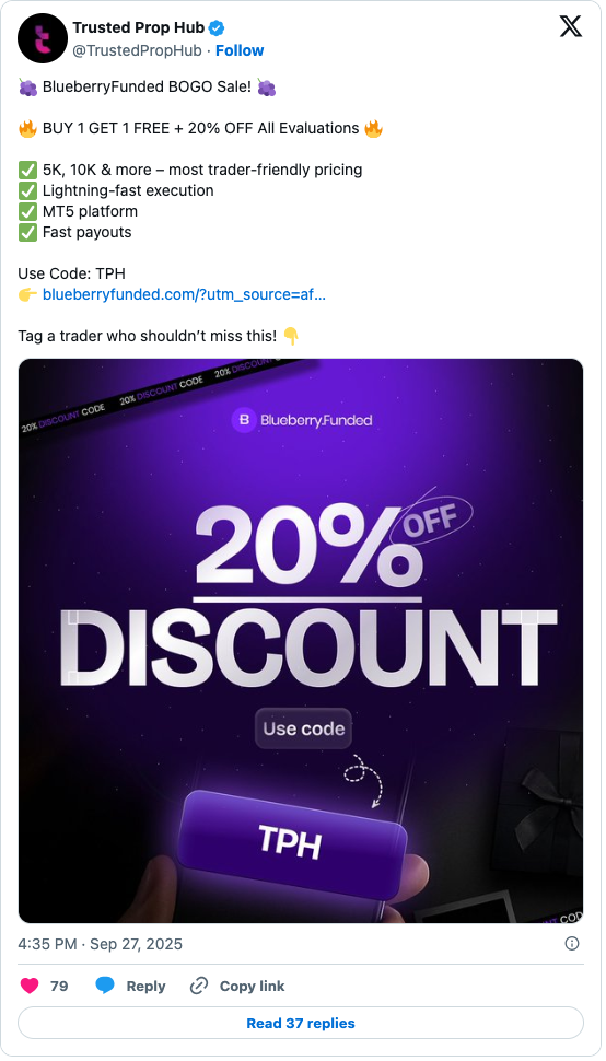BlueberryFunded TPH ref kodu resmi tweet kaydı